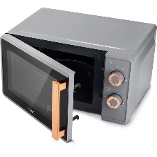 Микроволновая печь Vitek VT-MW1920 серый/золотистый, 20 л, 700 Вт, переключатели — поворотный механизм