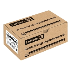 Коммутатор ExeGate EDGS-1008C, 8×1 Гбит/с, неуправляемый
