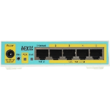 Маршрутизатор MikroTik RB750UPr2 hEX PoE lite 5x Ethernet, раздача PoE, 650 МГц ЦП, 64 МБ 5-портовый 100-Мбитный маршрутизатор с поддержкой PoE на 4-х портах