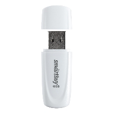 Флешка USB Smartbuy Scout White (SB016 Gb2SCW), 16Gb, USB 2.0, R/W 15/8, белый