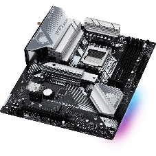 Материнская плата ASRock B650 Pro RS WiFi, AM5, AMD B650, 4xDDR5, 4xSATA, 3xM.2, 1xPCIe 4.0 x16, 1xPCIe 3.0 x16, 1xPCIe 3.0 x1, 1xHDMI, 1xDP, 1x2.5Gb LAN, Wi-Fi 6E, Bluetooth 5.2, 1xUSB-C 10Gbps, 2xUSB-A 5Gbps, 6xUSB-A 2.0, 3x3.5 мм, 7.1, ATX