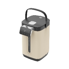 Термопот BQ TP5003 Beige, мощность 1800 Вт, объем 5 л, сенсорный тип управления, 6 температурных режимов (45-95°C, с шагом 10°С), функция повторного кипячения, функция поддержания температуры, способы подачи воды - электрическая помпа, индикатор уровня воды, автоотключение при недостаточном количестве воды, блокировка подачи воды, блокировка кнопок, защита от перегрева, дисплей LED, съемная крышка, ручка для переноски, материал корпуса - металл, пластик, материал внутренней камеры - высококачественная нержавеющая сталь AISI 304, длина электрошнура 1.0 м, напряжение 220-240 В, 50-60 Гц, защита от поражения электротоком класс I