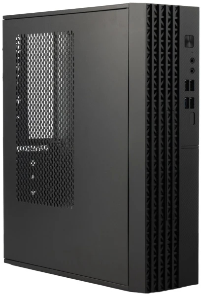 Корпус mATX Eurocase A001 черный, ABS пластик, 2*USB2.0, 2*USB3.0, HD AUDIO