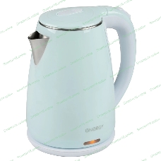Чайник электрический Energy E-261 1.8 л, двойной корпус, голубой,2200 Вт(164141)