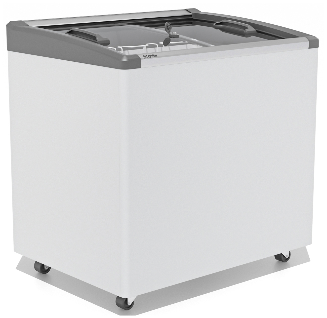 Морозильный ларь FROSTOR GELLAR FG 250 E, белый/серый, 240л, 2 корзины