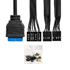 Компьютерный корпус Minitower ExeGate BAA-303MU-AA500 (mATX, БП AA500 с вент. 8см, 2*USB+1*USB 3.0, HD Audio, черный)