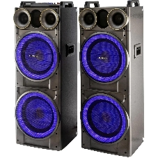 Минисистема SUPRA SMB-2150 черный 1200Вт FM USB BT SD (в комплекте: активн.+пассив.колонки)
