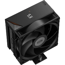 Кулер для процессора PCCooler RT400 Digital BK (230W, 4-pin PWM, LED temp., 152mm, Al/Cu, 4x6mm, 1x120мм, 73.32CFM, 34.9dBA, 2200RPM, S: 1851/1700/1200/115X, AM5/AM4, черный)