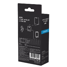 Сетевое зарядное устройство Maxvi A304 Type-C\USB 3A 15W, черный