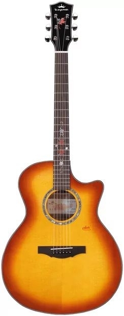 Акустическая гитара Kepma F2M-GA-BS цвет Cherry Burst
