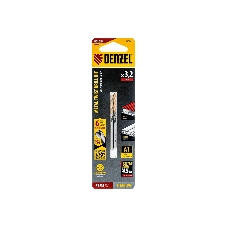 Сверло спиральное по металлу Denzel 3,2 x 65мм, Р6М5, Golden Tip, многогранная заточка, 2 шт.