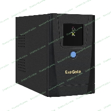 Источник бесперебойного питания ExeGate SpecialPro UNB-650.LED.AVR.1SH.2C13 650VA/360W, LED, AVR, 1*Schuko+2*C13, металлический корпус, черный