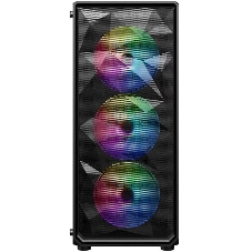 Компьютерный корпус 1STPLAYER FD3 Black, ATX, 4x120мм LED fans inc.