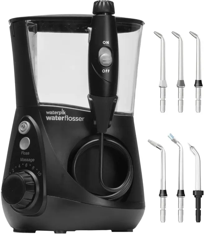 Ирригатор Waterpik WP-662 черный, от сети, 650 мл, 10 режимов