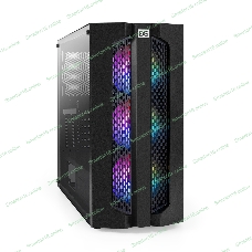 Компьютерный корпус Miditower ExeGate EVO-9205-NPX600 (ATX, БП 600NPX с вент. 12 см, с окном, 1*USB+1*USB 3.0, аудио, 3 вент. 12см с RGb подсветкой)