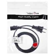Кабель компьютер - розетка 1,5 м 220V (Европейский стандарт) VCOM/TELECOM