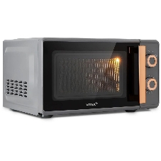 Микроволновая печь Vitek VT-MW1920 серый/золотистый, 20 л, 700 Вт, переключатели — поворотный механизм