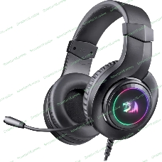 Гарнитура Redragon Hylas чёрный, проводная, USB, подсветка