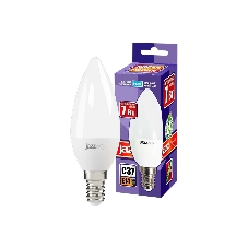 Лампа светодиодная JazzWay PLED-SP C37 7Вт свеча 5000К холодный белый E14 560лм 230В