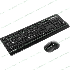 Комплект клавиатура+мышь A4Tech FStyler FG1012 беспроводной, USB, 1200 DPI, черный