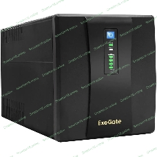 Источник бесперебойного питания ExeGate SpecialPro UNB-1500.LED.AVR.EURO.RJ 1500VA/950W, LED, AVR, 4 евророзетки, RJ45/11, черный