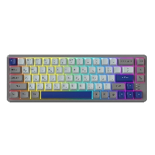 Клавиатура проводная Ritmix RKB-568BL Blue голубой-серый