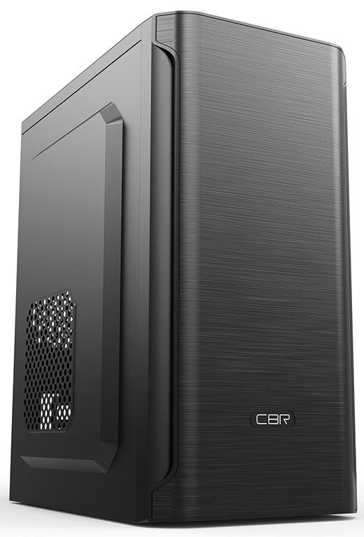 Компьютерный корпус CBR mATX Minitower MX10, c БП PSU-ATX400-08EC (400W/80мм), 2*USB 2.0, HD Audio+Mic, черный