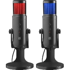 Микрофон DEFENDER (64625) Galactar GMC 250 USB, LED, провод 1.5 м