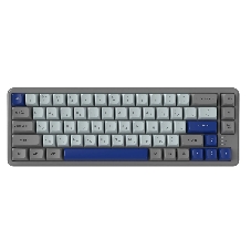 Клавиатура проводная Ritmix RKB-568BL Blue голубой-серый