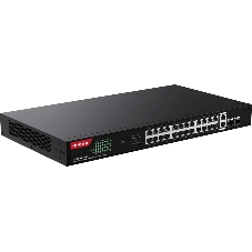 Коммутатор IP-COM G1128P-24-410W, 24×1 Гбит/с PoE + 2×1 Гбит/с + 2×1 Гбит/с SFP, неуправляемый