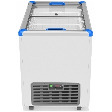 Морозильный ларь FROSTOR GELLAR FG 350 C, белый/синий, 310л, 3 корзины