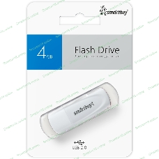 Флешка USB Smartbuy Scout White (SB004Gb2SCW), 4Gb, USB 2.0, R/W 12/5, белый