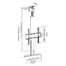Кронштейн для телевизора Cactus CS-STM-7844 черный, 32