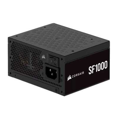 Блоки питания/ Power Supply Corsair SF1000, Model RPS0176, 1000W 80+ Platinum (SFX, 3.1, PCIe 5.1, Full modular, 1x24(20+4)pin, 1x12VHPWR, 2x4+4-pin CPU +12V (EPS), 3x4-pin Molex, 4x6+2-pin PCIe, 8xSATA3, Active, 92x92mm, 125x100x63.5mm, APFC, Power cable-EU, black)