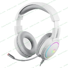 Гарнитура Redragon Mento белый, проводная, USB / 2 x mini jack 3.5 мм, подсветка
