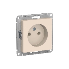Механизм розетки 1-м СП AtlasDesign без заземл. 16А беж. SchE ATN000241