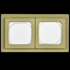 Рамка 2-местная IP55 Рпро-2-55-ФлО оливковый FLITE