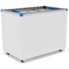 Морозильный ларь FROSTOR GELLAR FG 350 C, белый/синий, 310л, 3 корзины