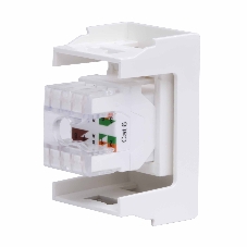 Розетка компьютерная DKC Viva 45058 RJ-45 кат.6, неэкранированная, 8P8C, Hyperline, Dual IDC, белая, 1 модуль