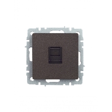 Розетка компьютерная IEK BRITE РК10-БрТБ RJ45 кат.5E темная бронза