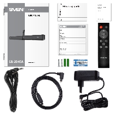 Саундбар SVEN SB-2040A, черный (40 Вт, Bluetooth, HDMI, ПДУ, Optical, USB, дисплей)