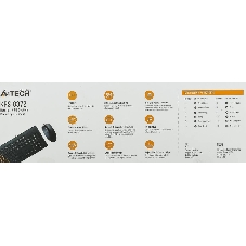 Комплект клавиатура+мышь A4Tech KRS-8372 проводной, USB, 1200 DPI, чёрный
