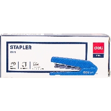 Степлер Deli E0271 Essential N10 (15 листов), ассорти, 50 скоб, закрытый, коробка