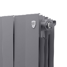 Радиатор биметаллический Royal Thermo PianoForte 500 серебристый - 6 секц.