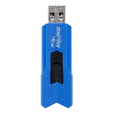 Флешка USB Smartbuy STREAM Blue (SB16GbST-B), 16Gb, USB 2.0, R/W 25/15, синий/черный