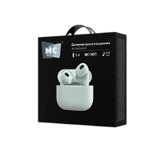 Наушники TWS More Choice БВ11 белый, вкладыши, Bluetooth, сенсорное управление, до 4 ч