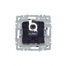 Розетка компьютерная IEK BRITE РК10-БрС RJ45 кат.5E сталь