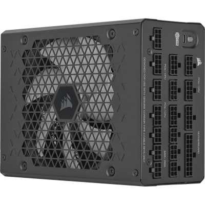 Блоки питания/ Power Supply Corsair HX1500i, Model RPS0132, 1500W 80+ Platinum (ATX, 3.1, PCIe 5.1, Full modular, 1x24(20+4)pin, 2x8-Pin to 12V-2x6 Cable, 3x4+4-pin CPU +12V (EPS), 6x4-pin Molex, 4x6+2-pin PCIe, 8xSATA3, 1xUSB Type-C, Active, 140x140mm, 150x200x86mm, APFC, Power cable-EU, black)