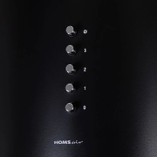 Вытяжка островная HOMSair FLY 1000SD 39 черный, 38 см, 1000 куб. м/ч, 52 дБ