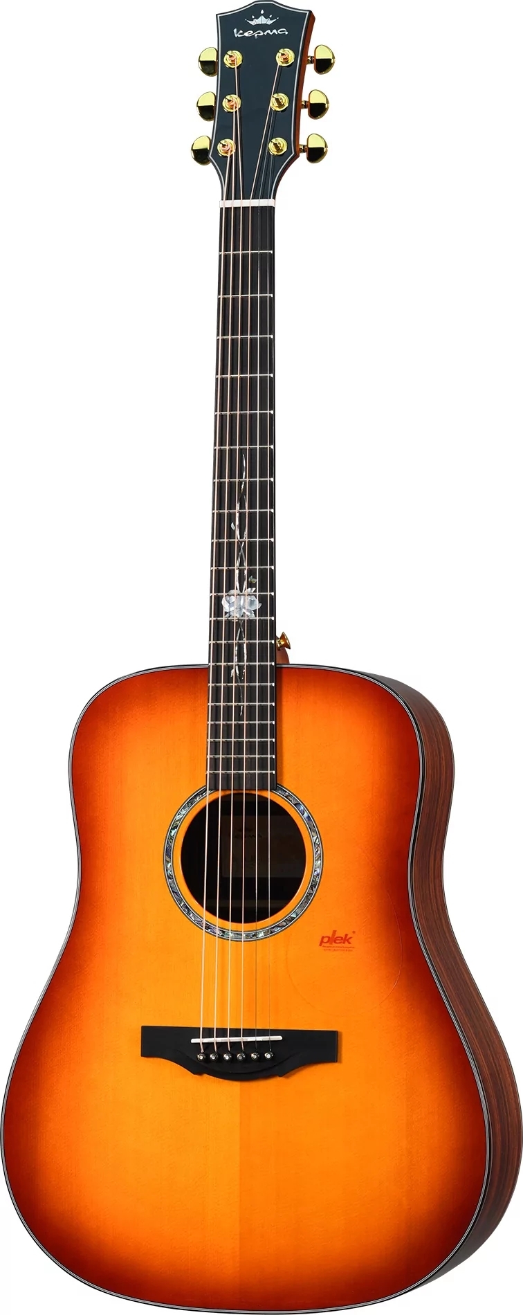 Акустическая гитара Kepma G1-D-BS цвет Cherry Burst